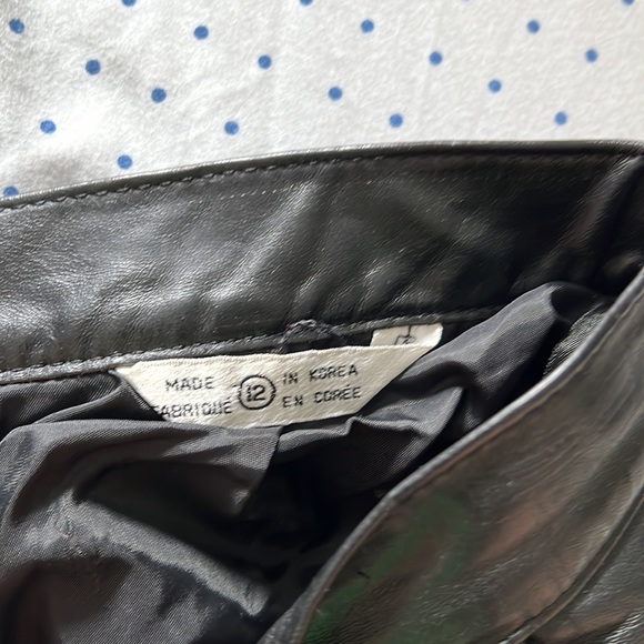 Vintage leather skirt - Picture 7 of 9